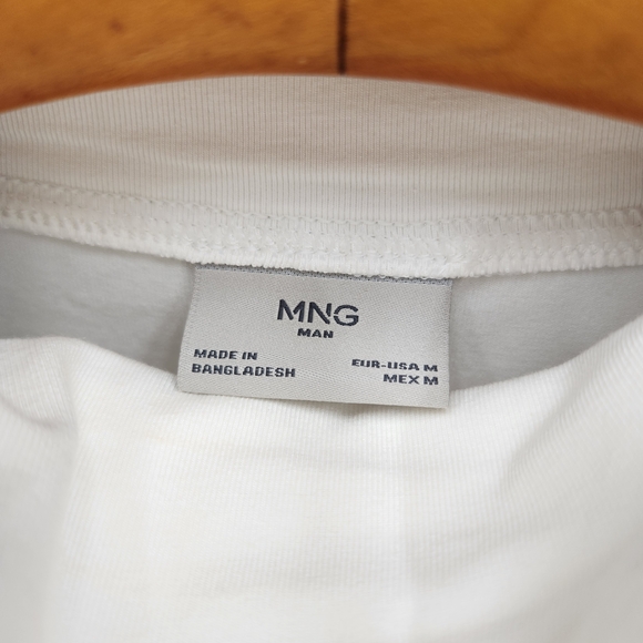 Mango Men's Cream Long Sleeve Turtleneck Tee - Picture 5 of 9